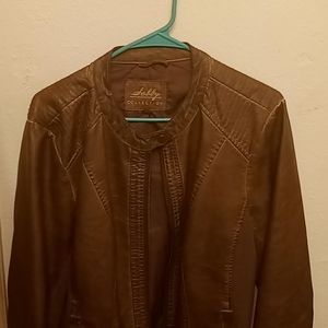 Shelby collection brown leather cafe racer